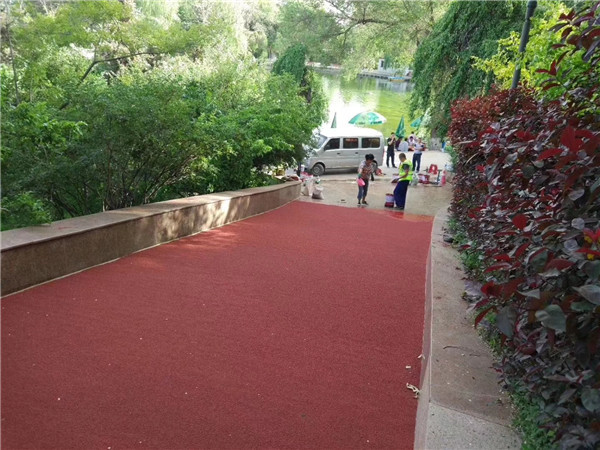黑龙江彩色路面施工
